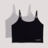 Conjunto de 2 camisolas com sutiã incorporado para meninas Conjunto de 2 camisolas com sutiã incorporado para meninas
