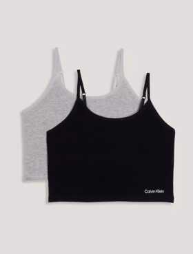 Conjunto de 2 camisolas com sutiã incorporado para meninas