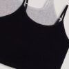 Conjunto de 2 camisolas com sutiã incorporado para meninas Conjunto de 2 camisolas com sutiã incorporado para meninas