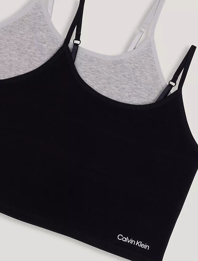 Conjunto de 2 camisolas com sutiã incorporado para meninas Conjunto de 2 camisolas com sutiã incorporado para meninas