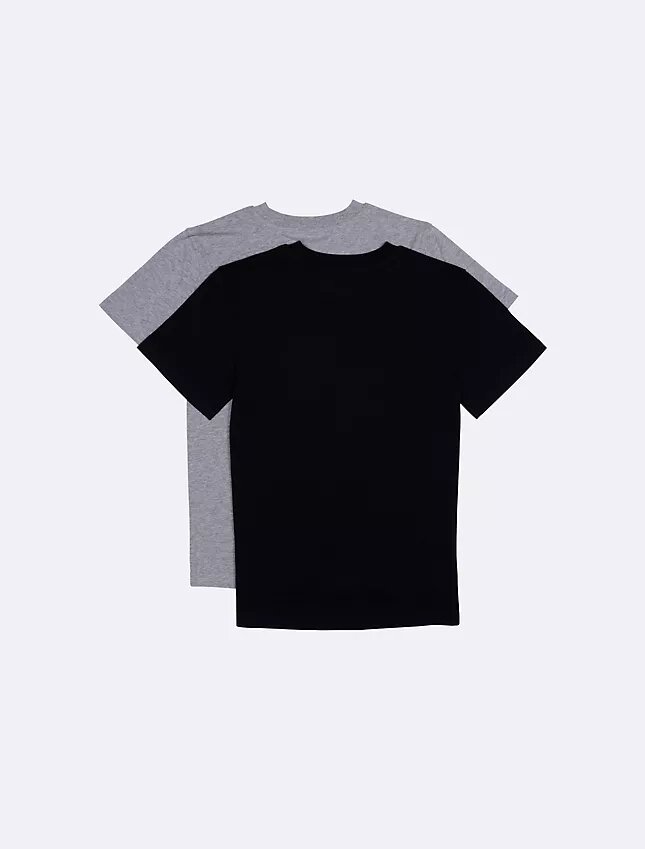 Conjunto de 2 T-shirts de algodão para meninos Conjunto de 2 T-shirts de algodão para meninos