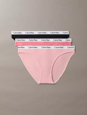 Conjunto de 3 biquínis Carousel em malha Cotton Stretch de algodão