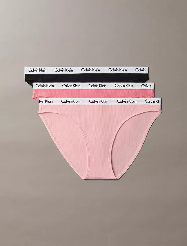 Conjunto de 3 biquínis Carousel em malha Cotton Stretch de algodão Conjunto de 3 biquínis Carousel em malha Cotton Stretch de algodão