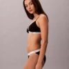 Conjunto de 3 biquínis de fio dental em malha elástica de Cotton Stretch