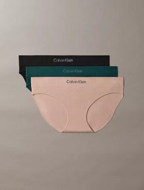 Conjunto de 3 biquínis sem costuras em Microfiber com canelado