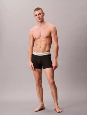 Conjunto de 3 boxers curtos Heritage em Cotton Stretch Conjunto de 3 boxers curtos Heritage em Cotton Stretch