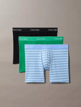 Conjunto de 3 Boxers Icon em algodão Cotton Stretch