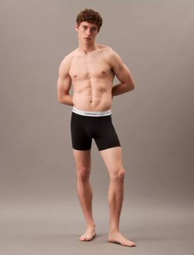 Conjunto de 3 Boxers Icon em algodão Cotton Stretch
