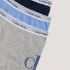 Conjunto de 3 Boxers justos de algodão Cotton Stretch com Monogram para meninos Conjunto de 3 Boxers justos de algodão Cotton Stretch com Monogram para meninos