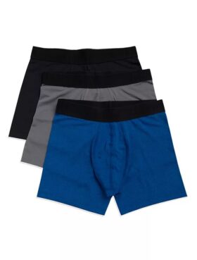Conjunto de 3 Boxers justos de malha de desempenho para meninos