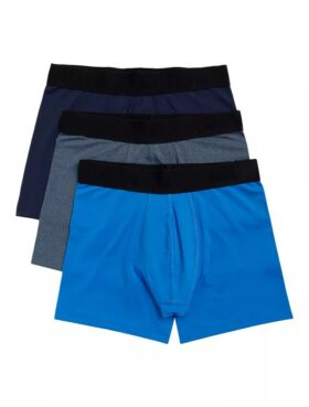 Conjunto de 3 Boxers justos de malha de desempenho para meninos