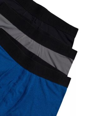 Conjunto de 3 Boxers justos de malha de desempenho para meninos
