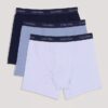 Conjunto de 3 Boxers justos em algodão Cotton Stretch para meninos