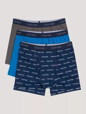 Conjunto de 3 Boxers justos em algodão Cotton Stretch para meninos Conjunto de 3 Boxers justos em algodão Cotton Stretch para meninos