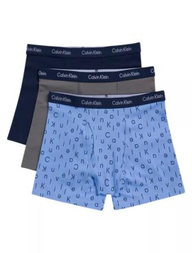 Conjunto de 3 Boxers justos em algodão Cotton Stretch para meninos Conjunto de 3 Boxers justos em algodão Cotton Stretch para meninos