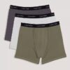 Conjunto de 3 Boxers justos em algodão Cotton Stretch para meninos Conjunto de 3 Boxers justos em algodão Cotton Stretch para meninos