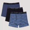 Conjunto de 3 Boxers justos em algodão Cotton Stretch para meninos Conjunto de 3 Boxers justos em algodão Cotton Stretch para meninos