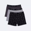 Conjunto de 3 Boxers justos em algodão Cotton Stretch para meninos