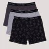 Conjunto de 3 Boxers justos em algodão Cotton Stretch para meninos