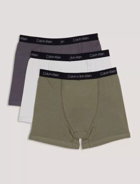 Conjunto de 3 Boxers justos em algodão Cotton Stretch para meninos Conjunto de 3 Boxers justos em algodão Cotton Stretch para meninos