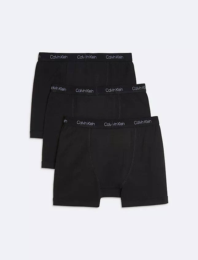 Conjunto de 3 Boxers justos em algodão Cotton Stretch para meninos Conjunto de 3 Boxers justos em algodão Cotton Stretch para meninos