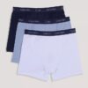 Conjunto de 3 Boxers justos em algodão Cotton Stretch para meninos