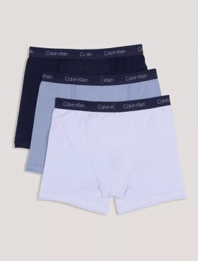 Conjunto de 3 Boxers justos em algodão Cotton Stretch para meninos Conjunto de 3 Boxers justos em algodão Cotton Stretch para meninos