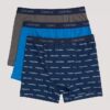 Conjunto de 3 Boxers justos em algodão Cotton Stretch para meninos
