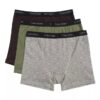 Conjunto de 3 Boxers justos em algodão Cotton Stretch para meninos