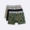 Conjunto de 3 Boxers justos em Cotton Stretch para meninos Conjunto de 3 Boxers justos em Cotton Stretch para meninos