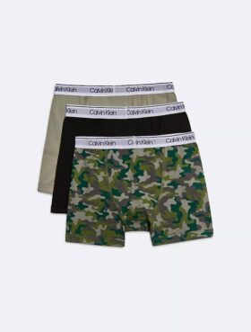 Conjunto de 3 Boxers justos em Cotton Stretch para meninos