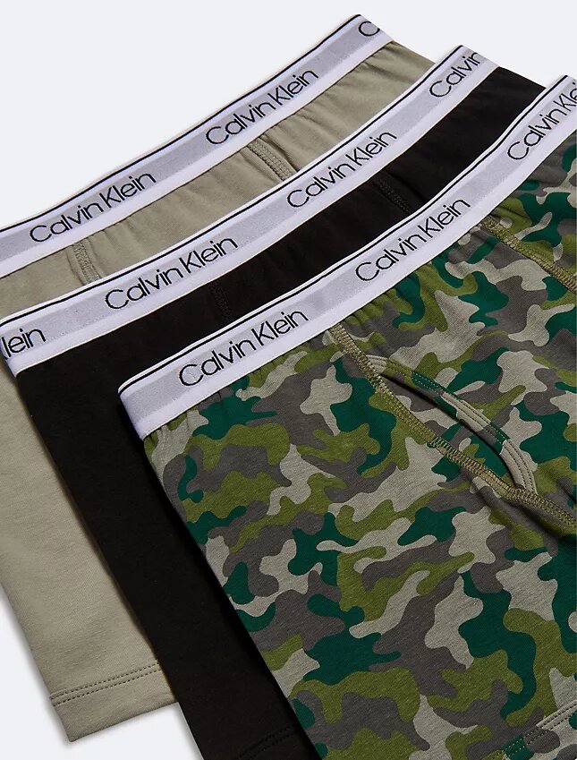Conjunto de 3 Boxers justos em Cotton Stretch para meninos Conjunto de 3 Boxers justos em Cotton Stretch para meninos
