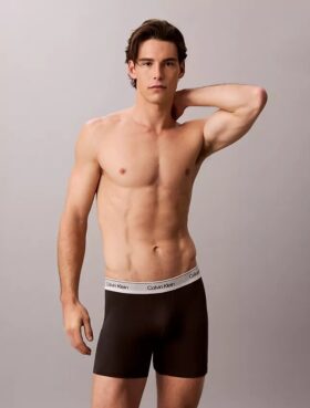 Conjunto de 3 Boxers justos Icon em algodão Cotton Stretch metalizado