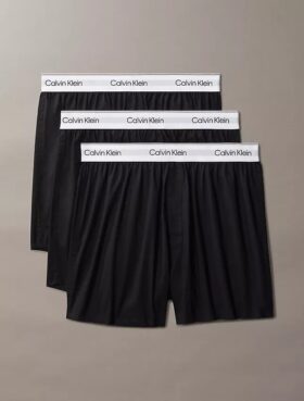 Conjunto de 3 boxers justos Icon em Cotton Stretch