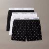 Conjunto de 3 boxers justos Icon em Cotton Stretch