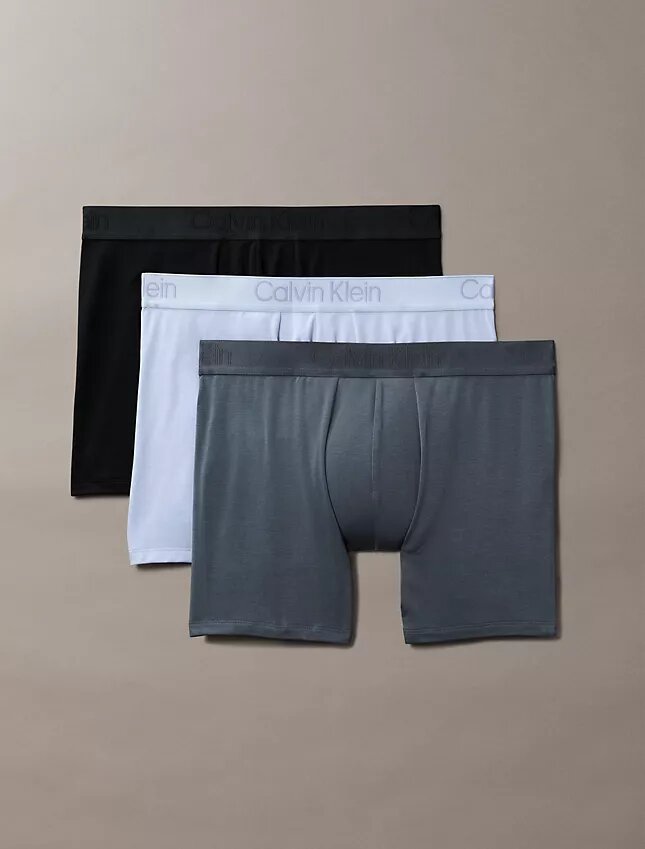 Conjunto de 3 Boxers Justos pretos CK Black Conjunto de 3 Boxers Justos pretos CK Black