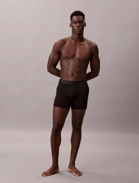 Conjunto de 3 Boxers Justos pretos CK Black