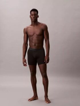 Conjunto de 3 Boxers Justos pretos CK Black