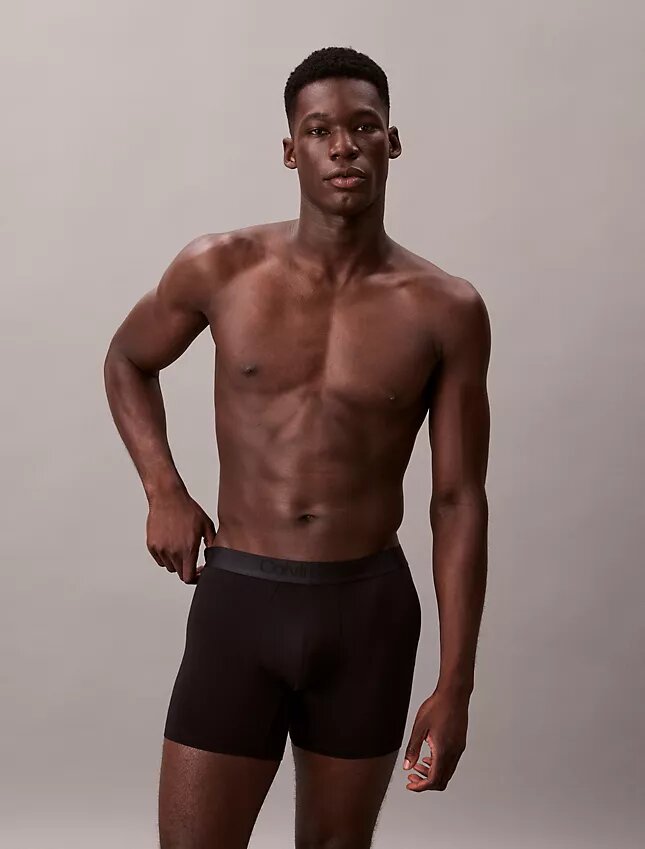Conjunto de 3 Boxers Justos pretos CK Black Conjunto de 3 Boxers Justos pretos CK Black