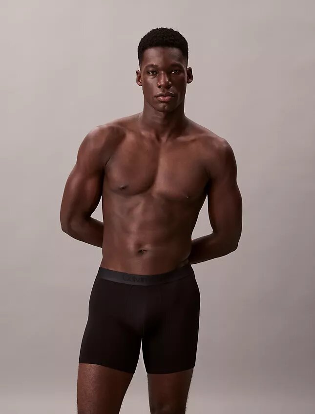 Conjunto de 3 Boxers Justos pretos CK Black Conjunto de 3 Boxers Justos pretos CK Black