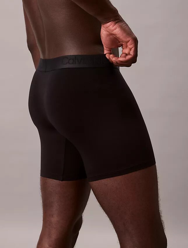 Conjunto de 3 Boxers Justos pretos CK Black Conjunto de 3 Boxers Justos pretos CK Black