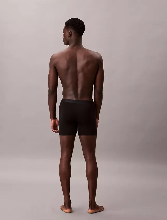 Conjunto de 3 Boxers Justos pretos CK Black Conjunto de 3 Boxers Justos pretos CK Black