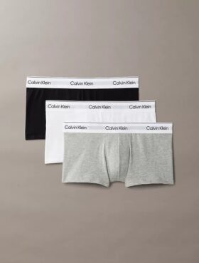 Conjunto de 3 boxers Low Rise Trunk em algodão Cotton Stretch Icon