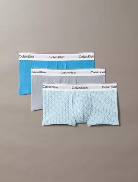 Conjunto de 3 boxers Low Rise Trunk em algodão Cotton Stretch Icon