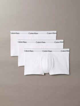 Conjunto de 3 boxers Low Rise Trunk em algodão Cotton Stretch Icon