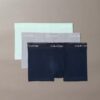 Conjunto de 3 boxers Low Rise Trunk em algodão Cotton Stretch Icon