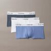 Conjunto de 3 boxers Low Rise Trunk em algodão Cotton Stretch Icon