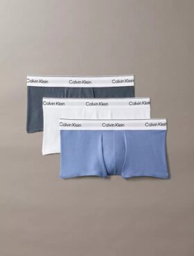 Conjunto de 3 boxers Low Rise Trunk em algodão Cotton Stretch Icon