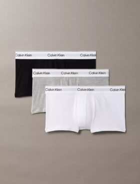 Conjunto de 3 boxers Low Rise Trunk em algodão Cotton Stretch Icon