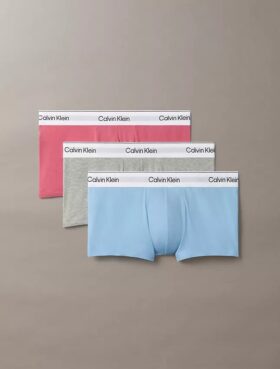 Conjunto de 3 boxers Low Rise Trunk em algodão Cotton Stretch Icon